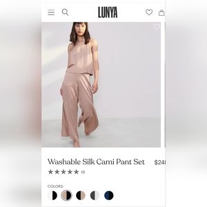 Lunya Washable Silk PJ set